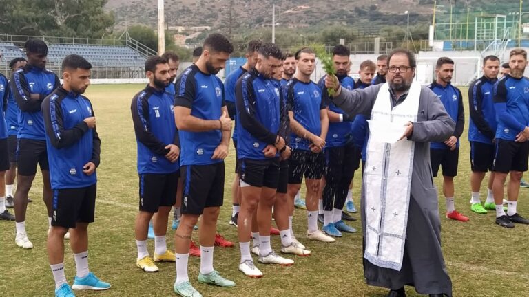 Ο Αγιασμός της ομάδας μας